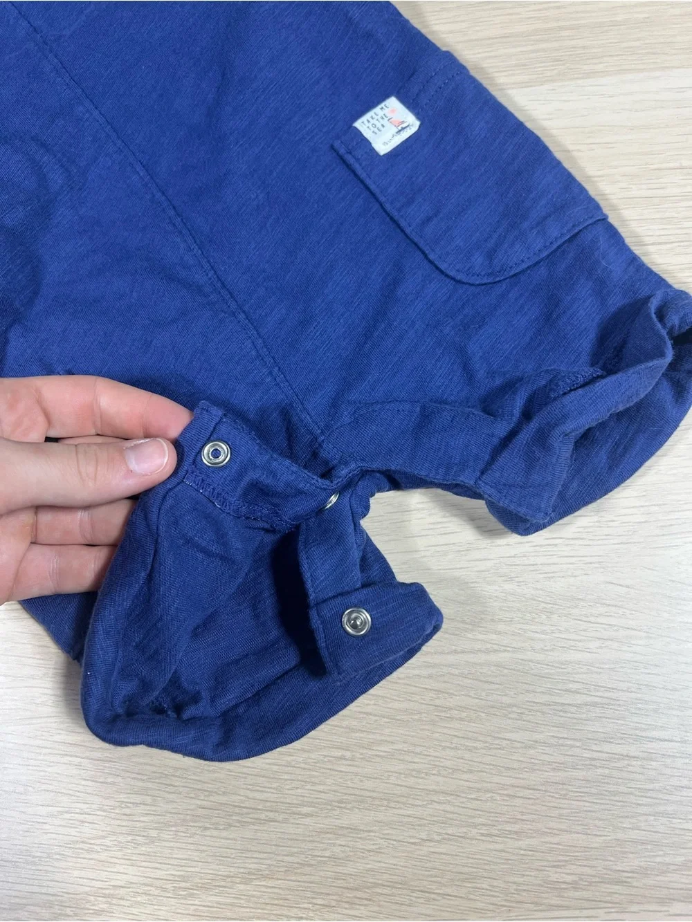 Linen Short Overalls for Kids - Pockets
